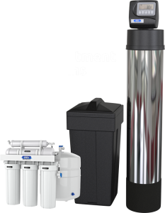 Water Treatment Systems. Water Softener with Revers Osmosis drilling water system.